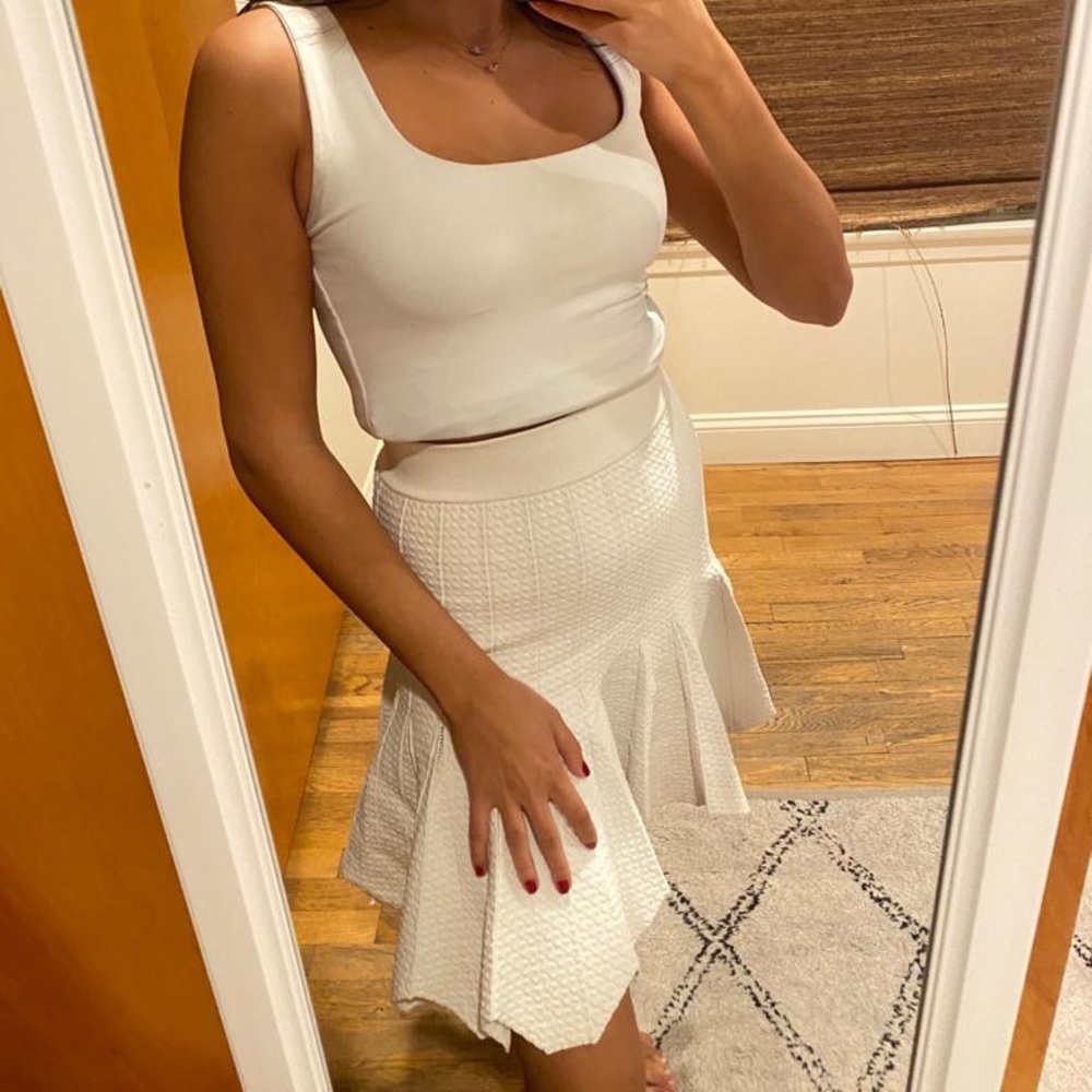 White Jonathan Simkhai Skirt